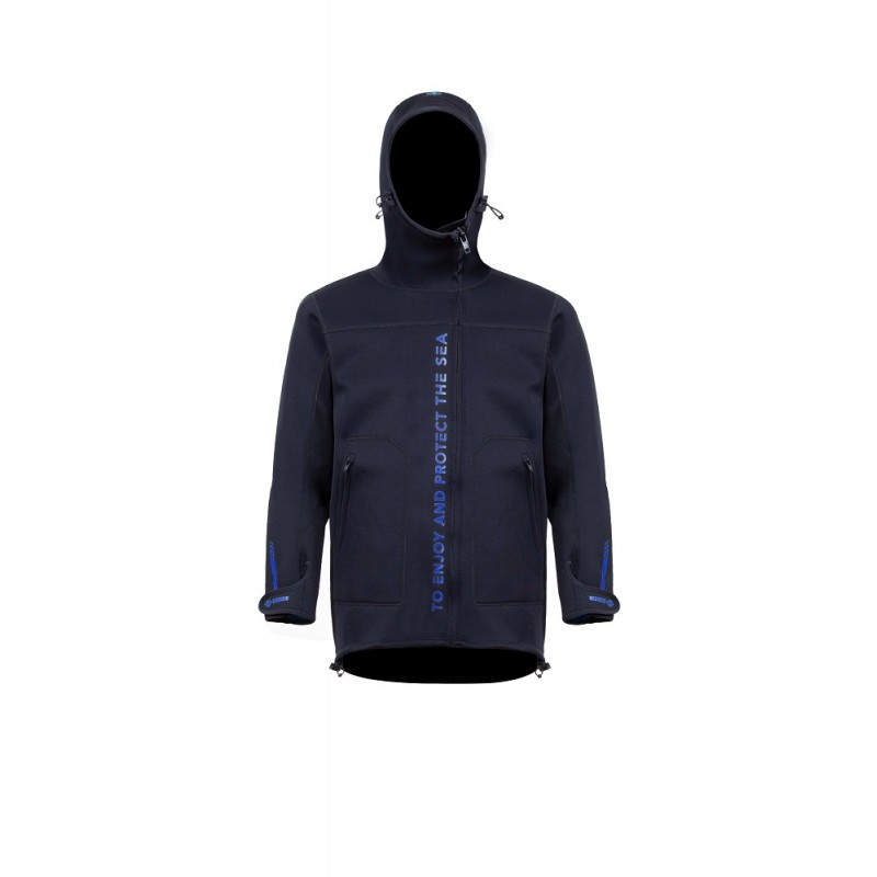 JACHETA CU GLUGA DIN NEOPREN - NEGRU | DEEP BLUE