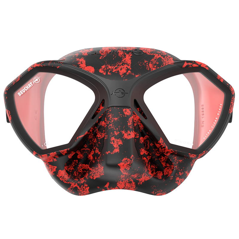 Echipament Scufundari - Masti Si Snorkel - SWORD - RED SILICONE