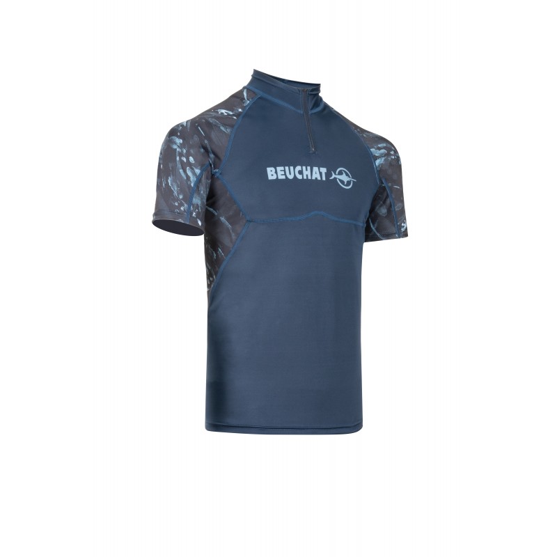Echipament Snorkeling - Costum de snorkeling - ATOLL RASHGUARD MAN SHORT SLEEVES - SEAWEED