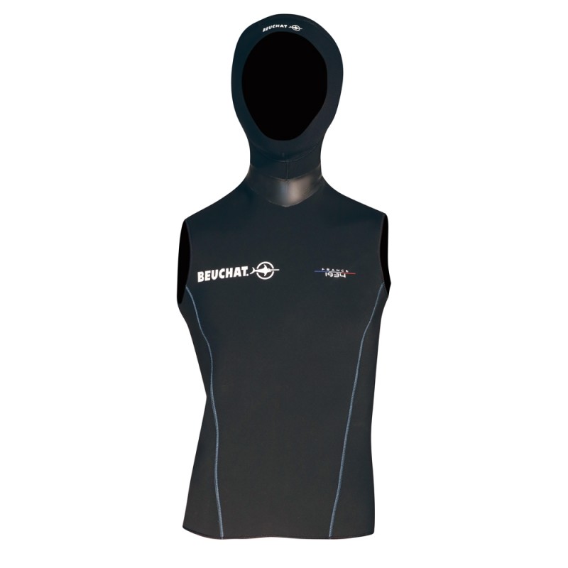Echipament Scufundari - Costume neopren - FOCEA VESTA DIN NEOPREN DE 2,5MM CU CAGULA INTEGRATA - PENTRU BARBATI